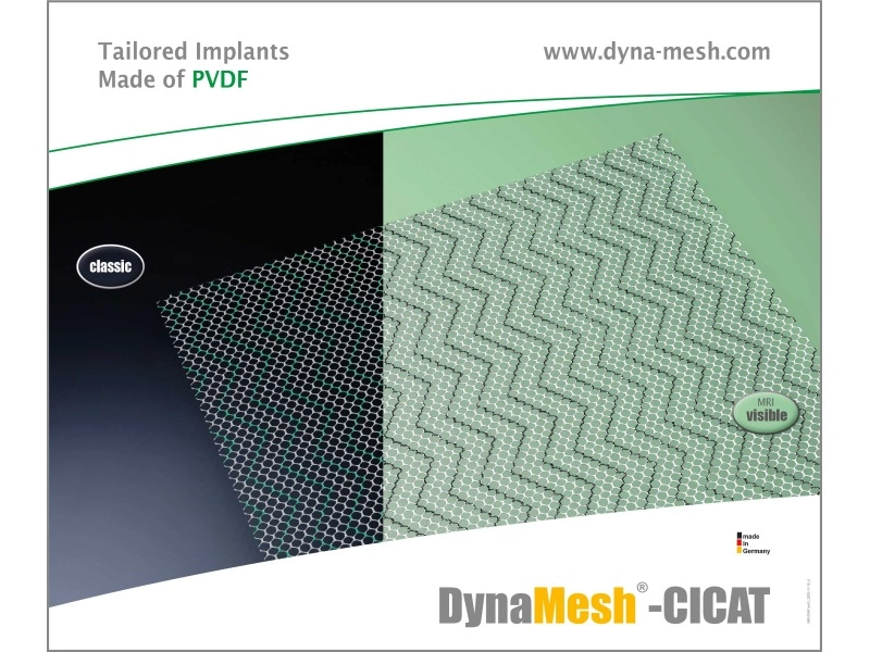 DynaMesh CICAT - Implantat zur Bauchwandhernien-OP, Reparation nach Längsschnitt