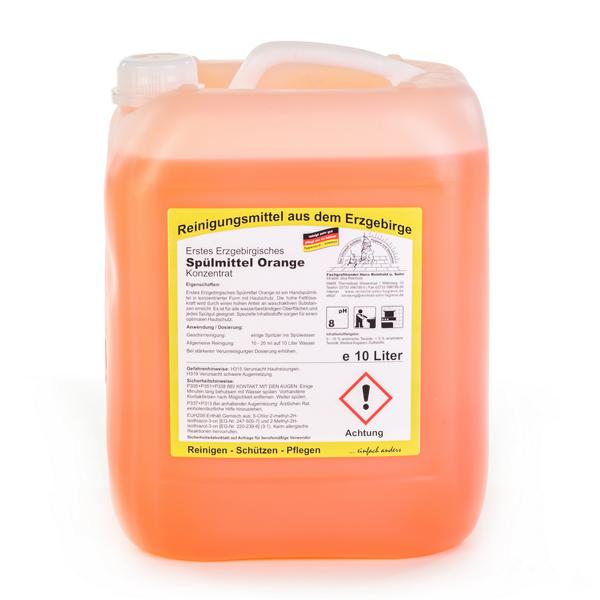 Erstes Erzgebirgisches Spülmittel - Orange, Handspülmittel mit Hautschutz