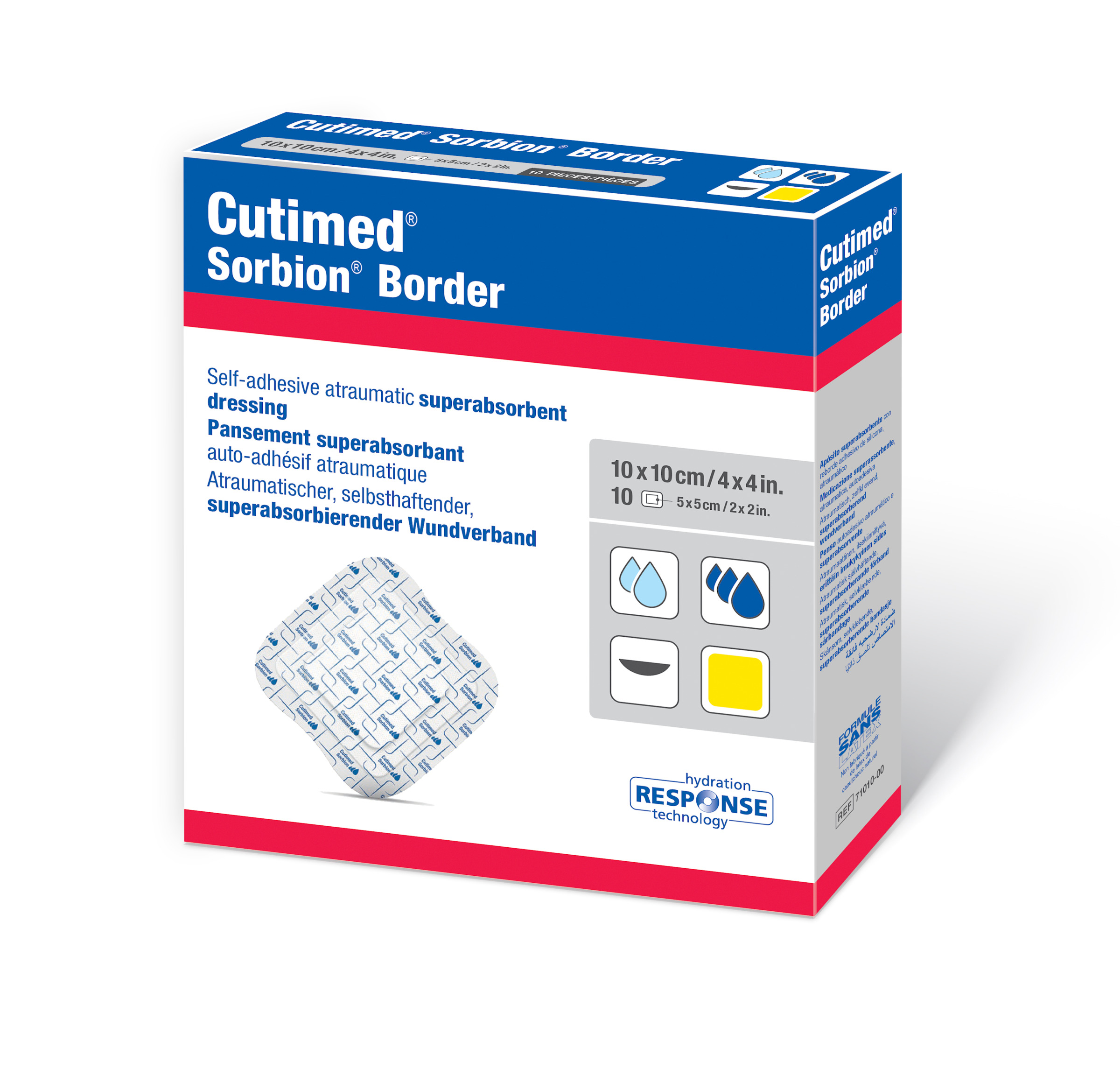 BSN Cutimed Sorbion Border - Superabsorbierender Wundverband steril und latexfrei