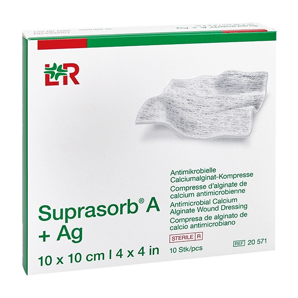 Suprasorb A+AG Calciumalginate - Sterile Kompressen oder Tamponade mit Silber