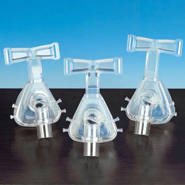 CPAP Therapie Beatmungsmasken Silikon - Nasenmaske mit Neopren-Kopffixiersystem
