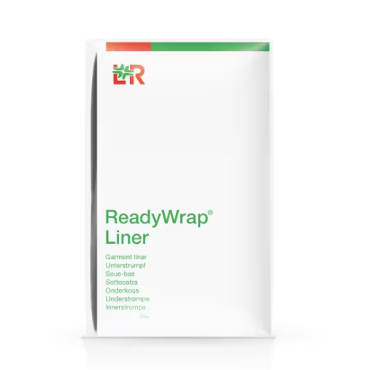 ReadyWrap Unterstrumpf, Kniestrumpf schwarz - 1 Paar als Hautschutz unter Wundverbänden