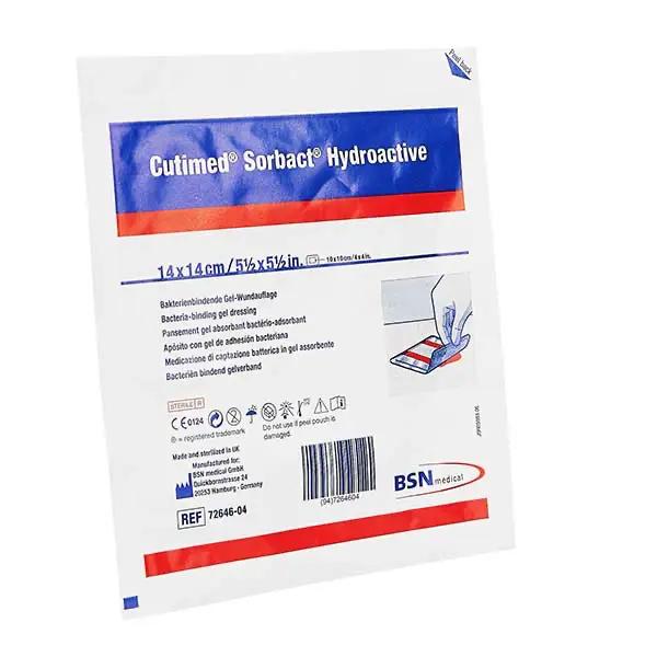BSN Cutimed Sorbact Hydroactive Kompressen - mit hydrophober Wechselwirkung antimikrobiell