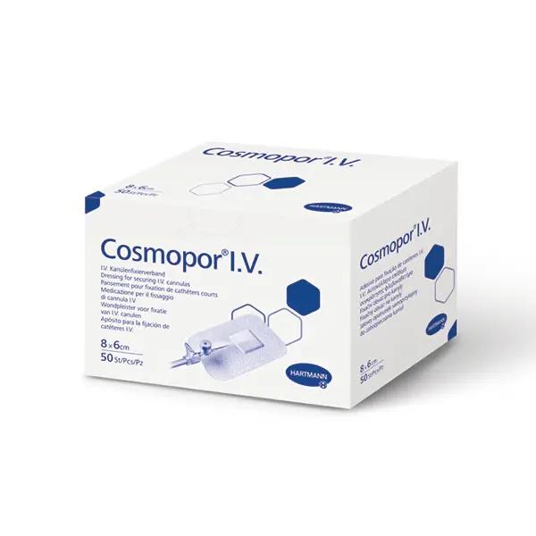 Cosmopor Kanülenfixierverband I.V. mit spezialbeschichtetem, nicht verklebendem Wundkissen