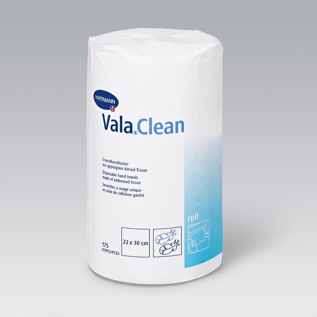 Hartmann ValaClean roll - Einmal-Handtücher Hochsaugfähig 175 Tücher 22x 30 cm