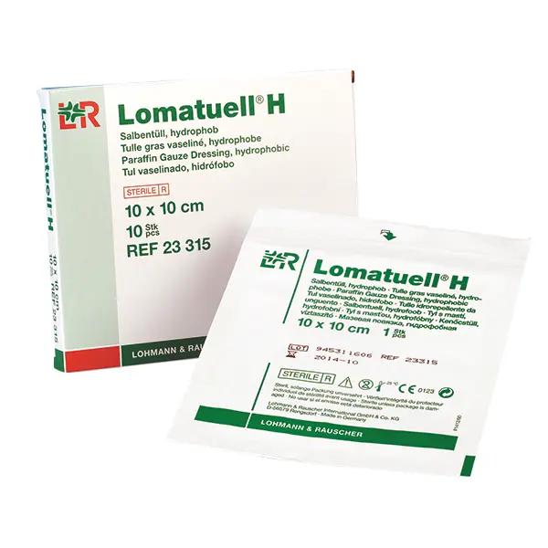 Lomatuell H - Salbentüll, hydrophob / Vaseline Tamponadenstreifen