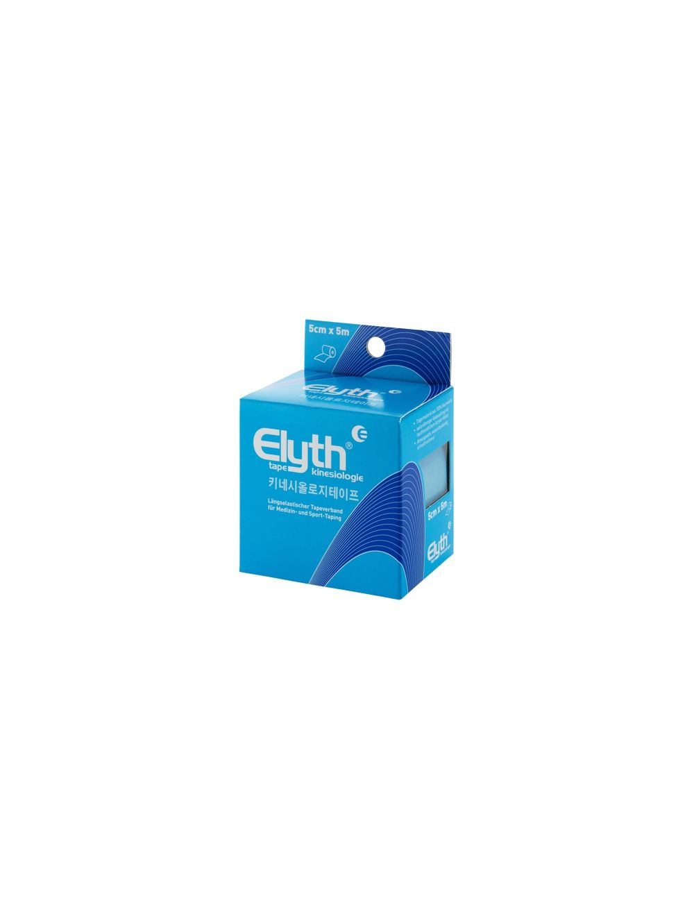 ELYTH Tape Kinesiologie - 1 Rolle 5cm x 5m, Atmungsaktiv und schnelltrocknend