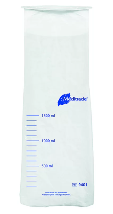 BaSickBag - Spuckbeutel zur Einmalverwendung bei Übelkeit, Volumen 1500 ml, 25 Stück