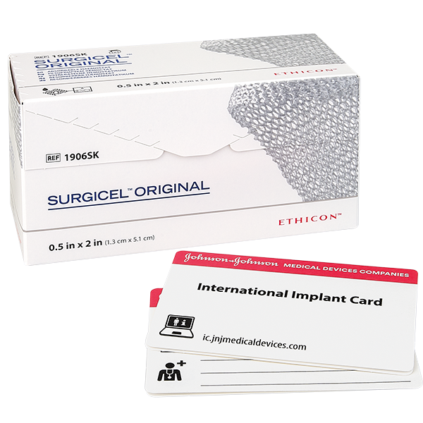 Surgicel Original - Sterile Tabotamp Gazestreifen, resorbierbarer hämostatischer Verband