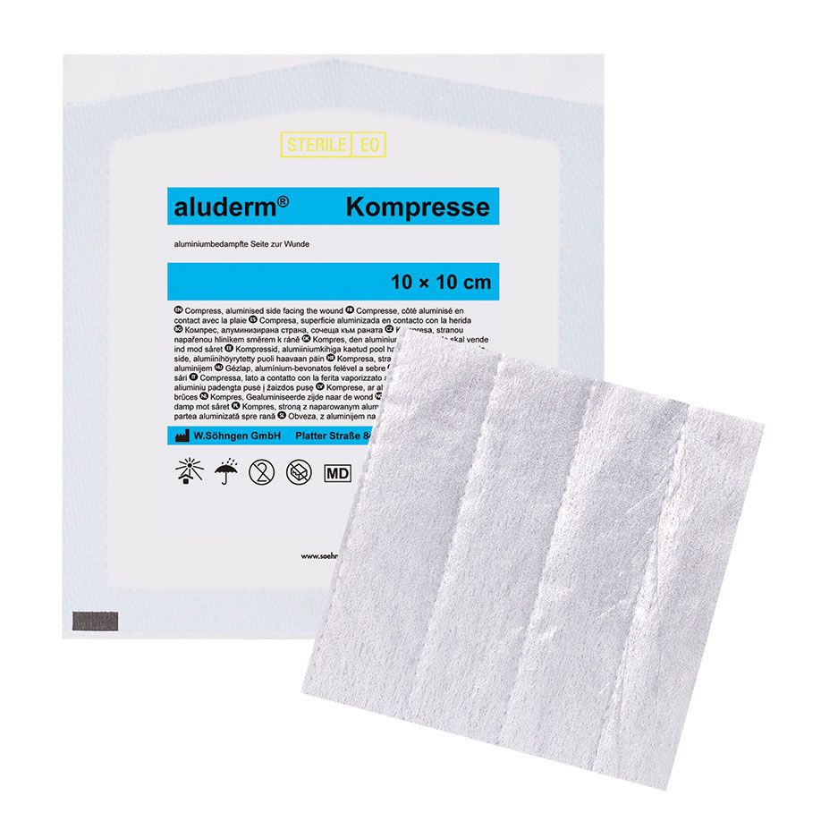 aluderm Kompresse, steril - 10 x 10 cm
