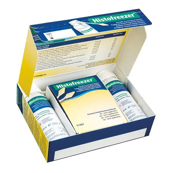 Histofreezer zur Warzenentfernung - Set mit Gas-Spraydose und Spezial-Watte Applikatoren