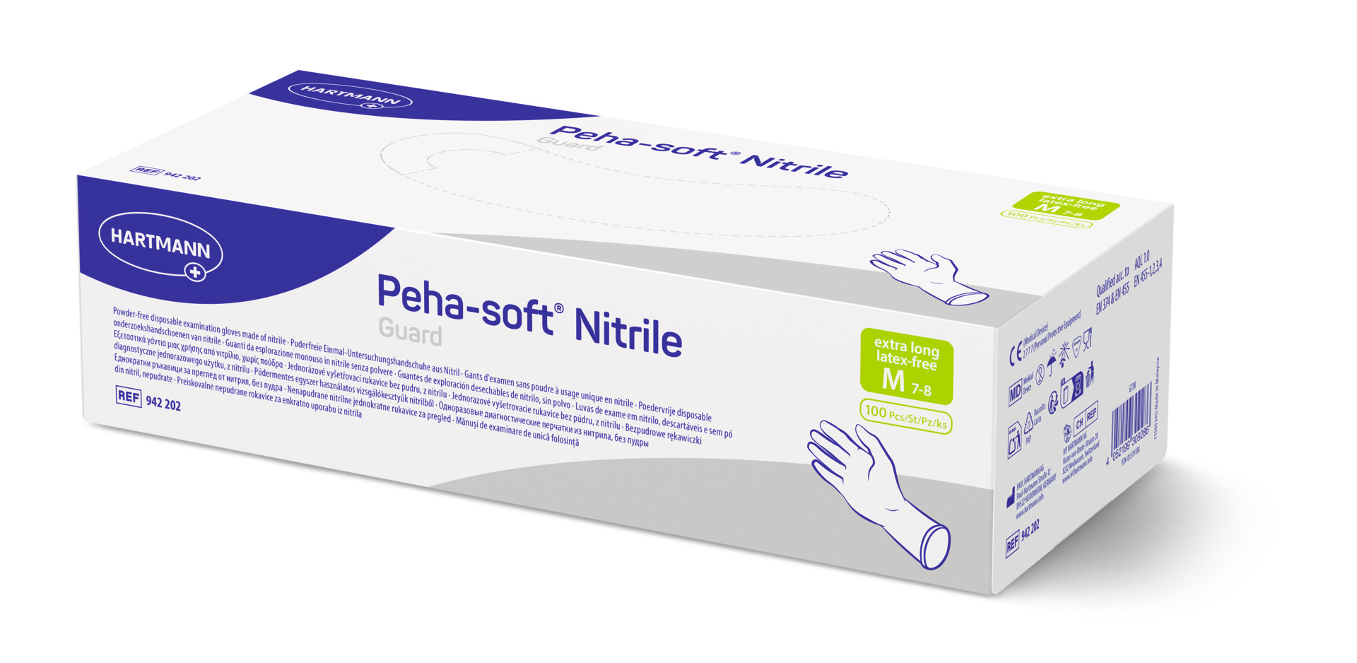 Hartmann Peha-soft Nitrile Guard Powderfree – Puderfreie und latexfreie Nitrilhandschuhe