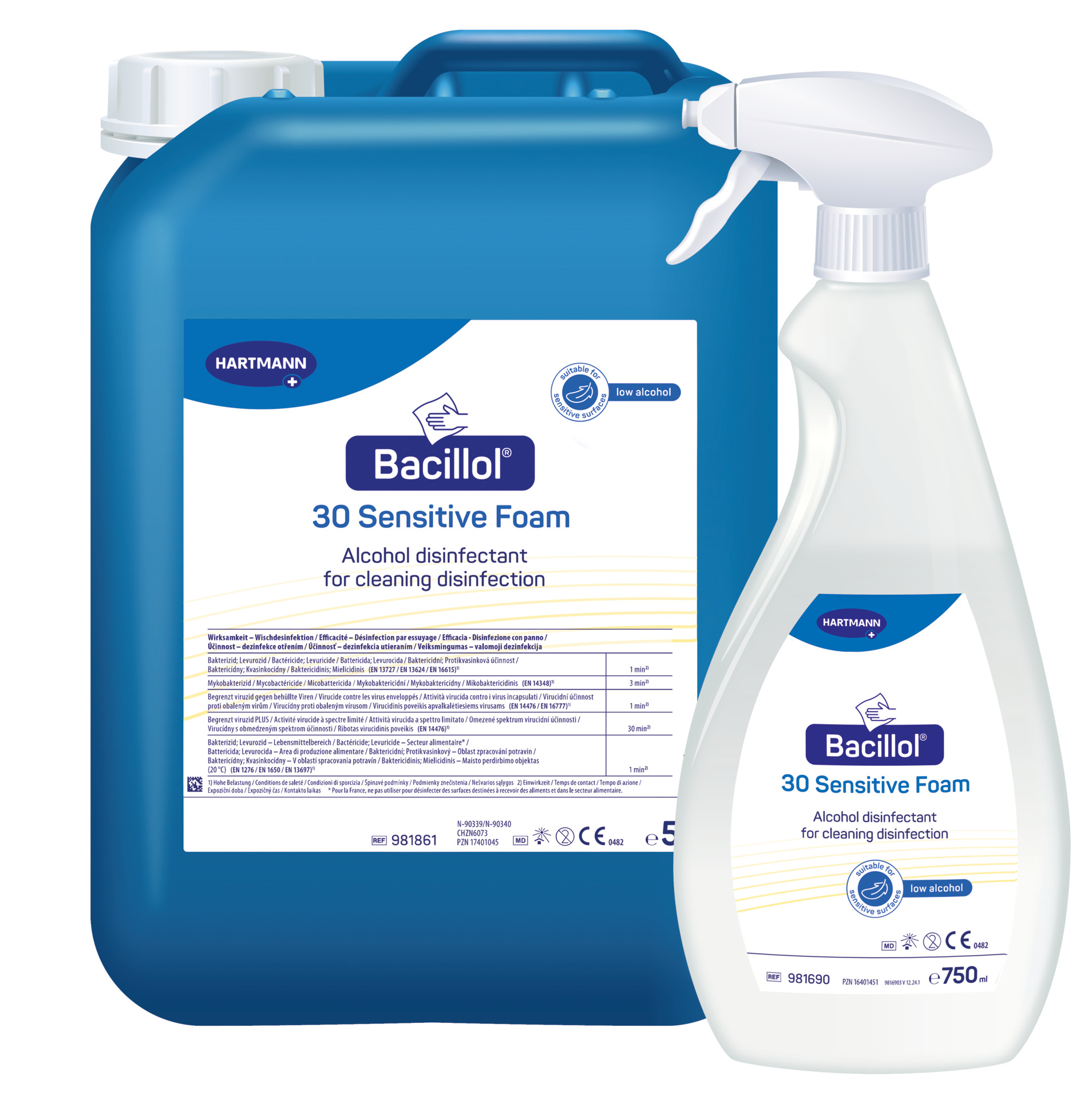 Hartmann Bacillol 30 Sensitive Foam - Materialschonendes Schnell-Desinfektionsmittel
