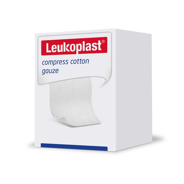 Leukoplast compress cotton gauze - Unsterile Mullkompressen