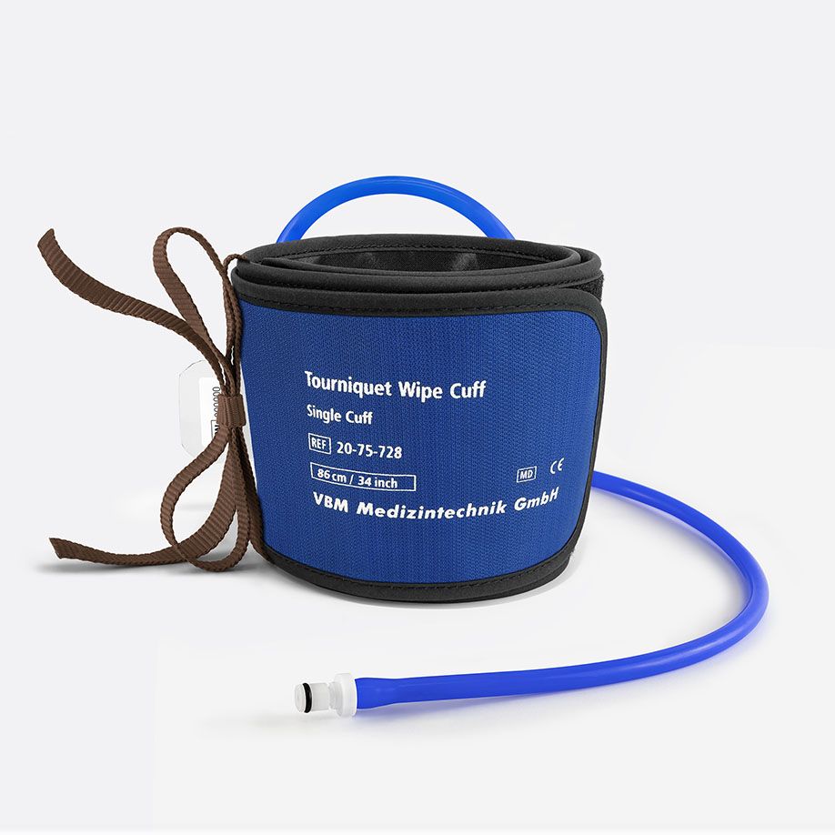 Tourniquet Wipe Cuff - Einfachmanschette, 8 Größen, Aufbereitung durch Wischdesinfektion