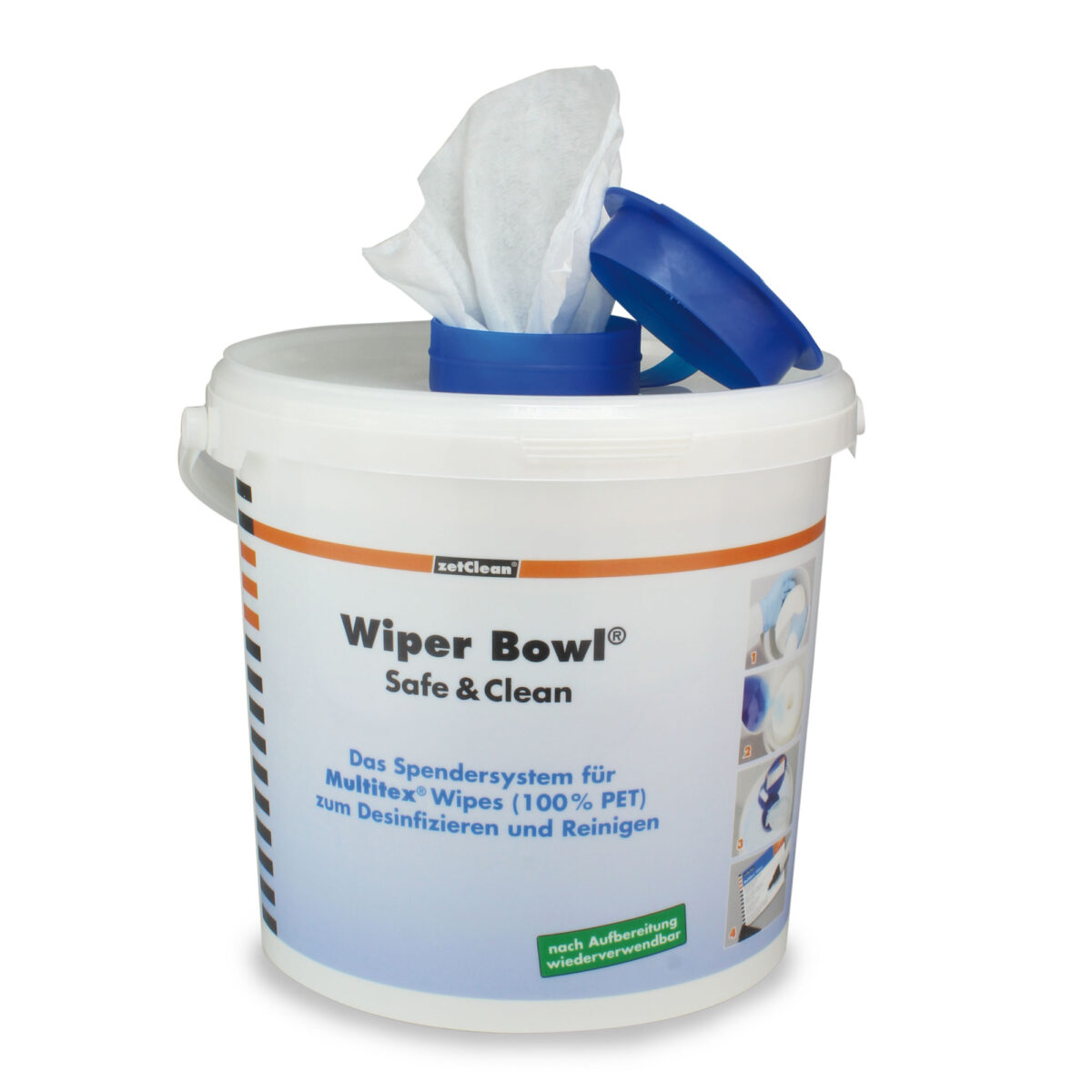 Spendereimer Wiper Bowl Safe & Clean - Kunststoff, Für max. 2L Desinfektionslösung