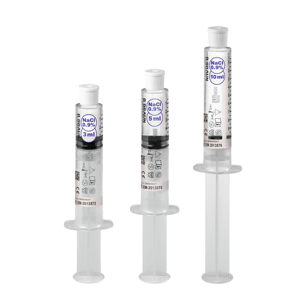 Omniflush - Mit NaCl 0,9% vorgefüllte Spritzen zum Spülen
