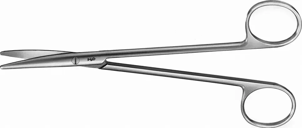 METZENBAUM Präparierschere - gebogen, stumpf/stumpf, 160 mm
