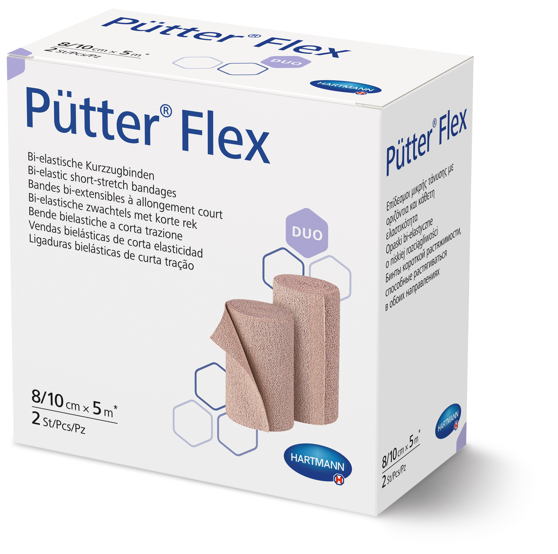 Hartmann PütterFlex Duo - Bi-elastische Kurzzugbinden in der Doppelpackung
