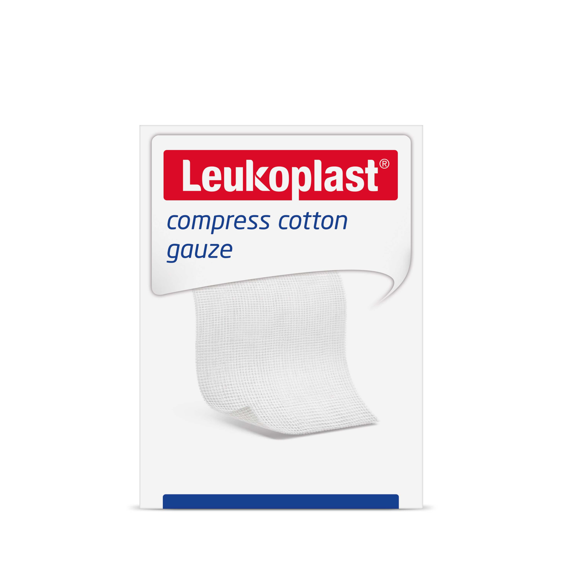 Leukoplast compress cotton gauze - Sterile Mullkompressen mit Röntgenkontrastfaden