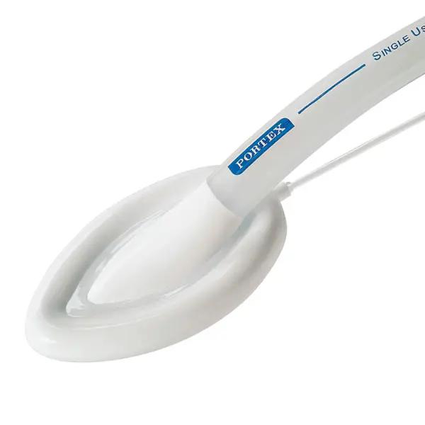 Portex Silikon Larynx Maske mit 15 mm Konnektor zum Anschluss an das Narkose-System