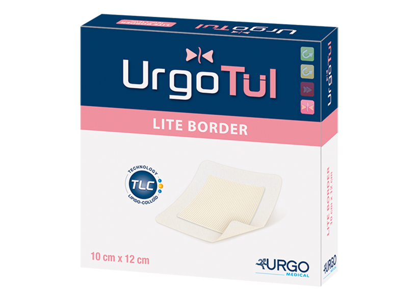 UrgoTül Lite Border - Selbsthaftender Gitternetzverband