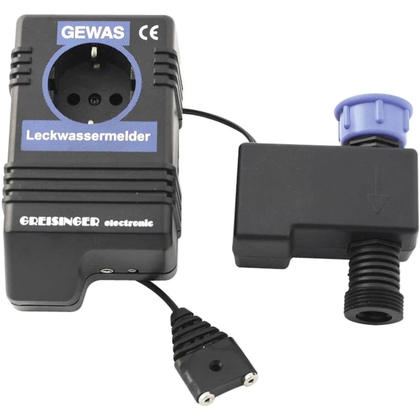 Greisinger 601910 GEWAS 191 AN Wassermelder - mit externem Sensor, netzbetrieben, Alarm