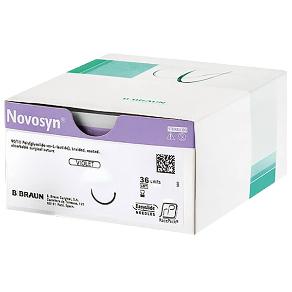 Braun Novosyn violett - Mittelfristig reißfestes, resorbierbares Nahtmaterial