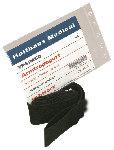 YPSIMED Armtragegurt Schwarz - mit doppelter Schlinge zur Ruhigstellung des Arms