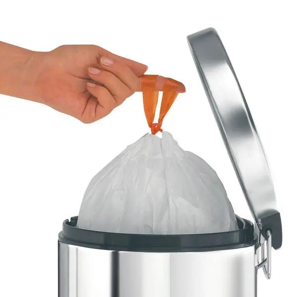 Brabantia Müllbeutel mit doppeltem Zug-Verschlussband aus reißfester Folie