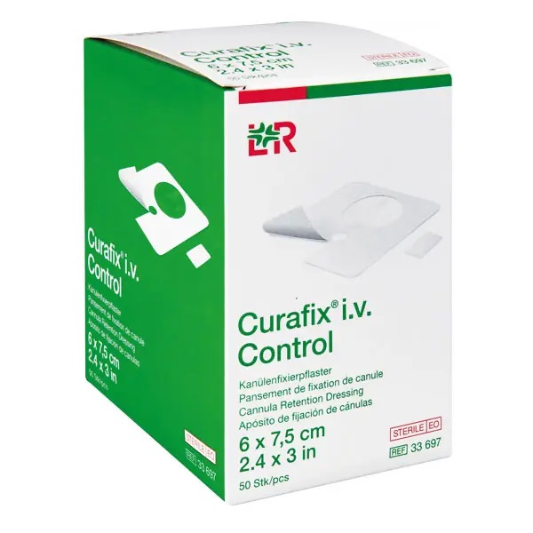 Curafix i.v. Control, Lohmann & Rauscher - Fixierpflaster mit transparentem Sichtfenster