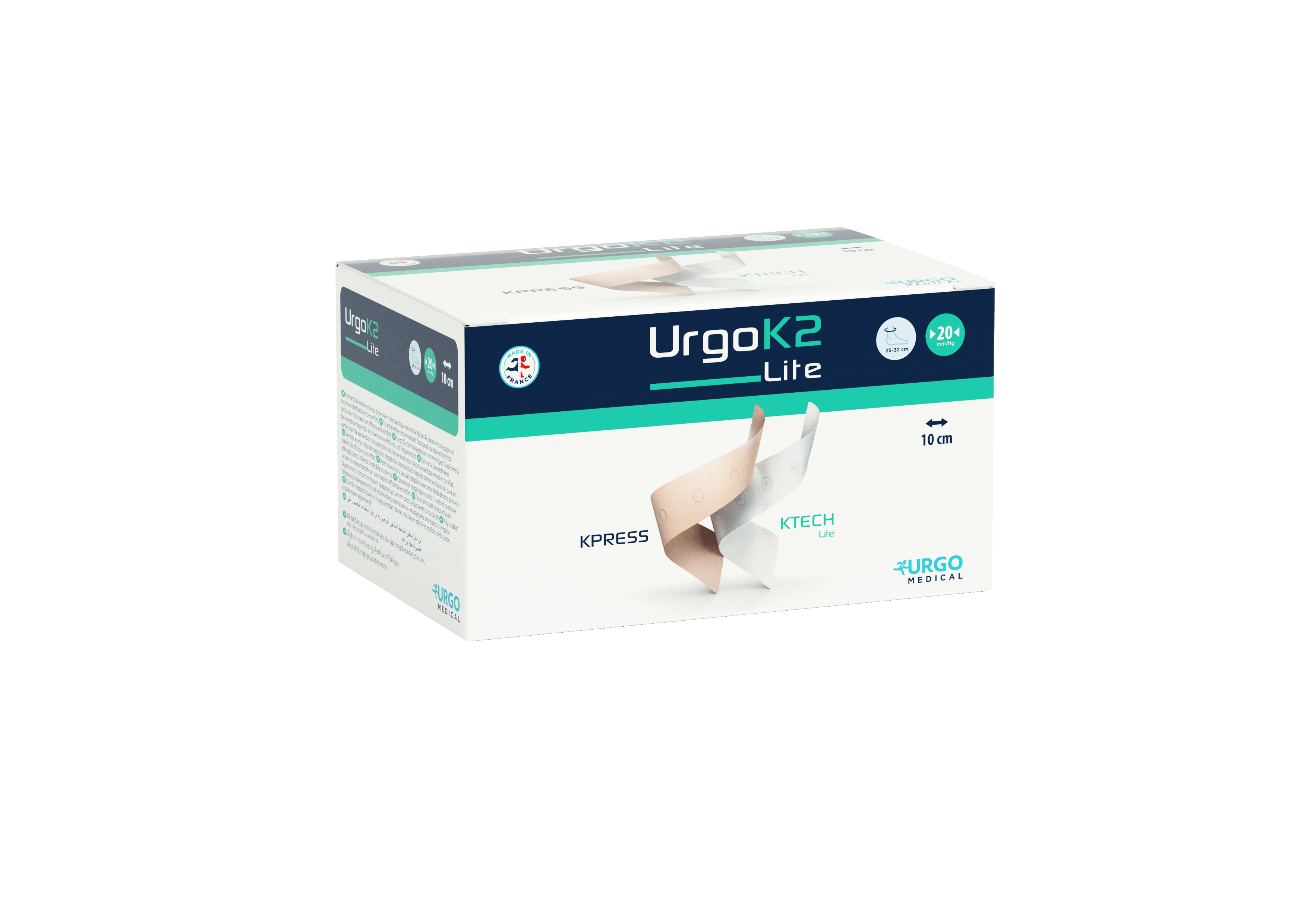 UrgoK2 lite Latex Free - Knöchelumfang 18-25 cm oder 25-32 cm, Zweikomponentenbinde