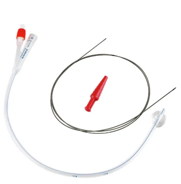 CYSTOFIX Wechsel-Set - mit Silikonballonkatheter und Führungsdraht 80 cm/0,9 mm, 5 Stück