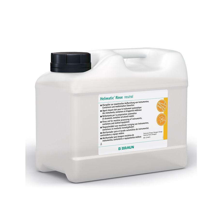 Helimatic Rinse neutral - pH-neutrales flüssiges Klarspülmittel Instrumentenaufbereitung