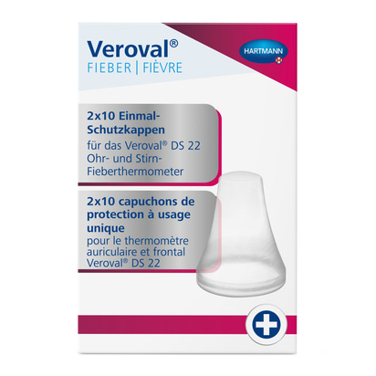 Hartmann Veroval 2in1 Infrarot-Fieberthermometer Schutzkappenset - 20 Stück