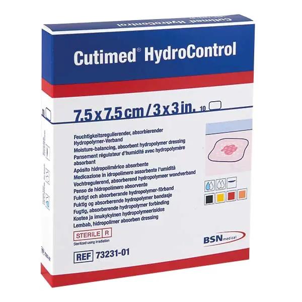 Cutimed HydroControl -  absorbierender Hydropolymerverband, steril, flexible Porenstruktur