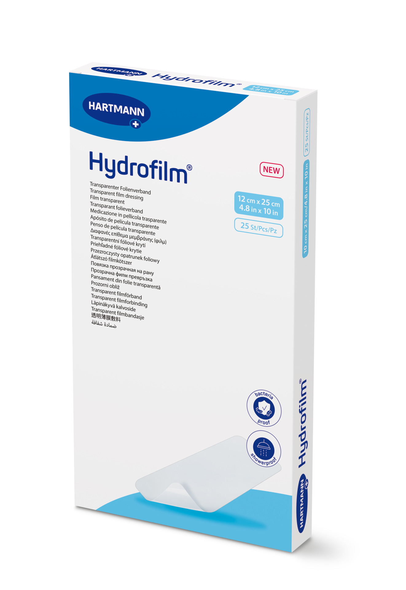 Hartmann Hydrofilm - Steriler Transparenter Folienverband, keim- und wasserdicht