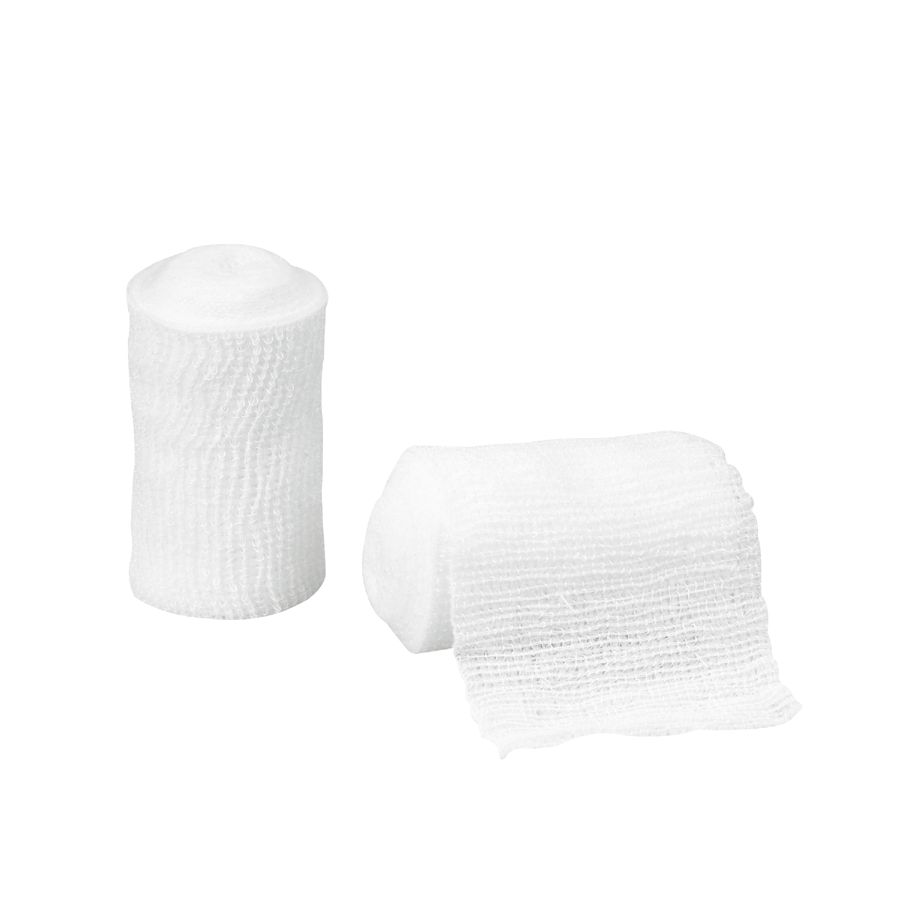 Askina Elast 6 cm x 4 m - Grobe hochelastische Fixierbinde, 100 Stück