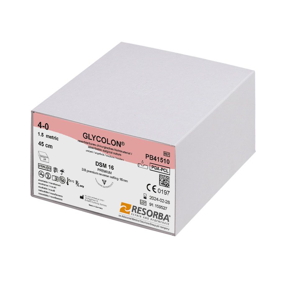 Glycolon DSM16 - monofiles violettes Nahtmaterial, resorbierbar