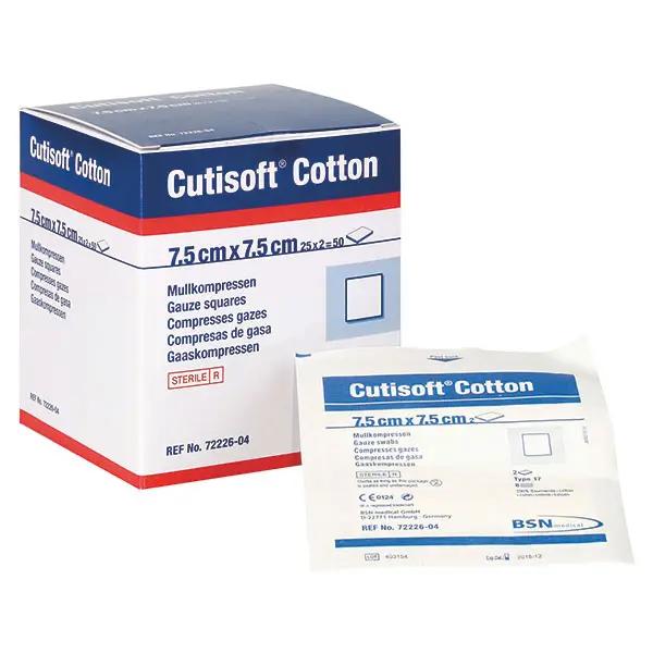 Cutisoft Cotton Kompressen, steril - Zur Standardversorgung von Wunden