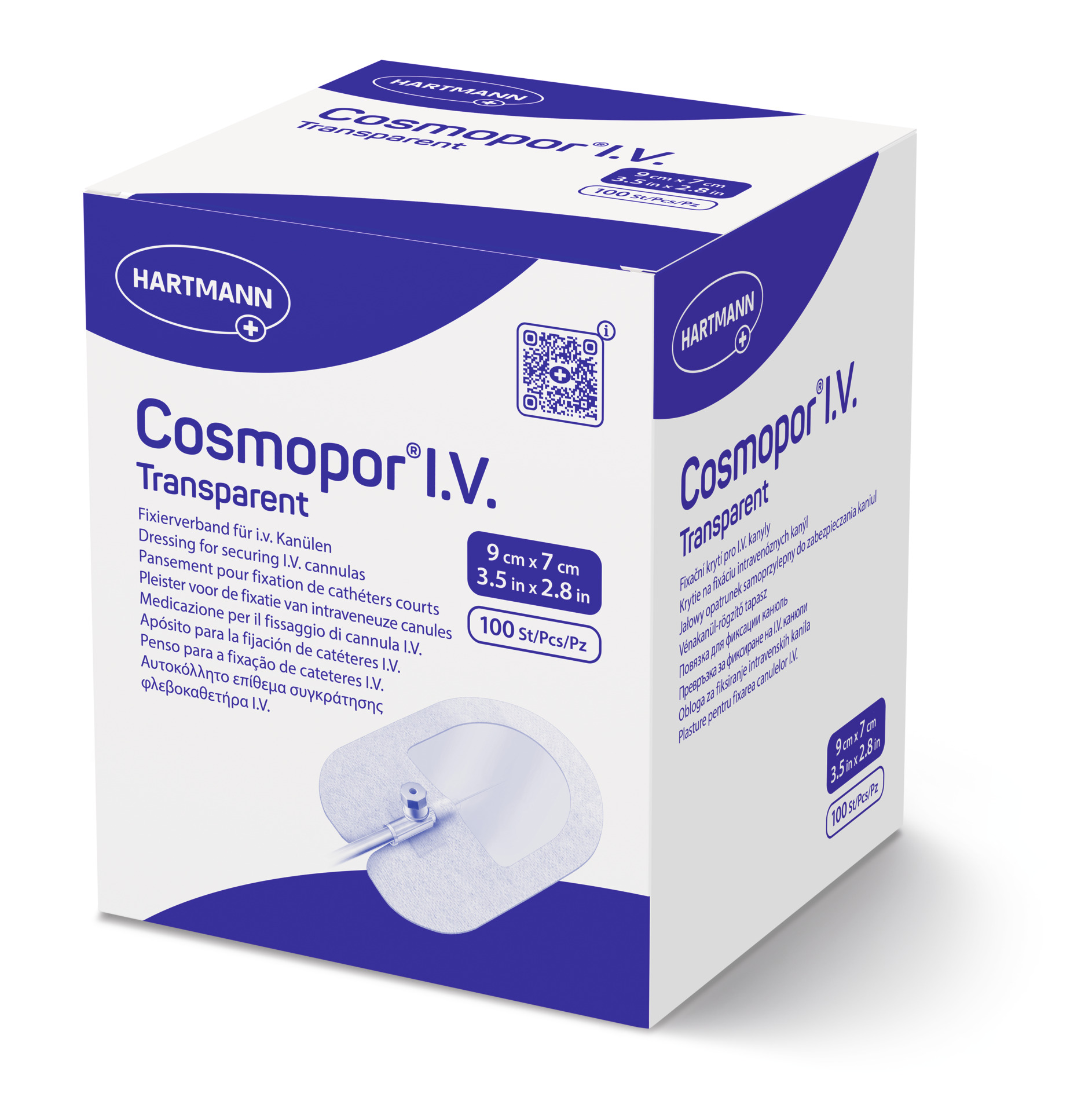 Hartmann Cosmopor I.V. transparent - Selbstklebendes Kanülenfixierverband - Wasserdicht