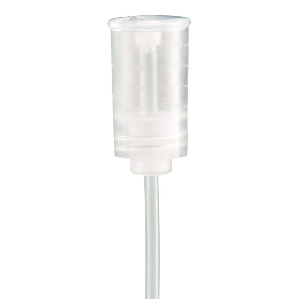 Dosierer für 1000 ml-Flaschen - Aufschraubbarer Steigrohr-Dosierbecher, Skala 5 - 20 ml