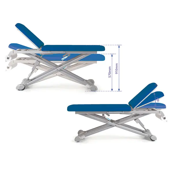Servocomfort Untersuchungsliege - Höhenverstellung von 57 - 91 cm mittels Elektromotor