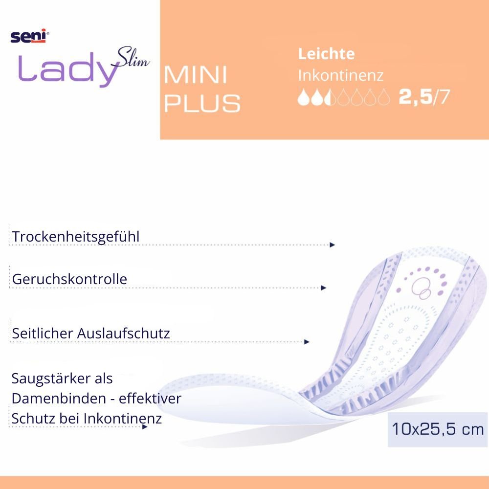 Seni Lady Slim Mini Plus,  20 Stück - Inkontinenzeinlage