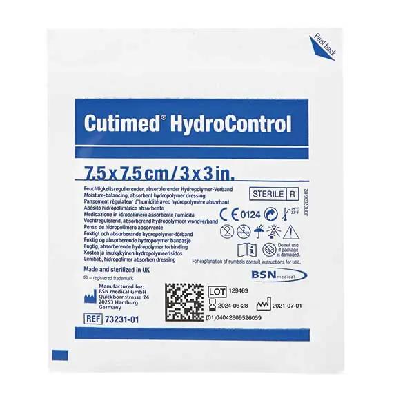 Cutimed HydroControl -  absorbierender Hydropolymerverband, steril, flexible Porenstruktur