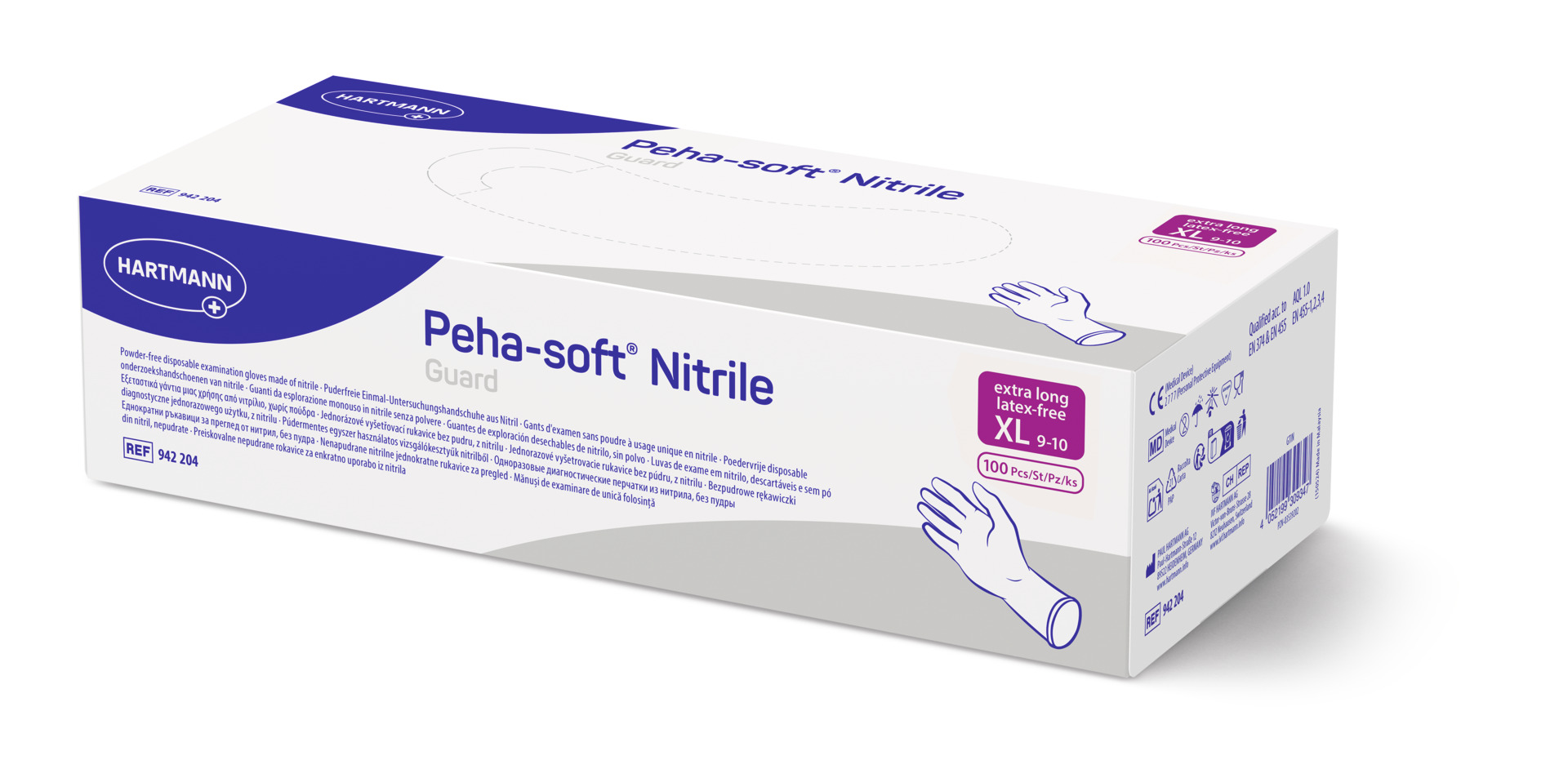 Hartmann Peha-soft Nitrile Guard Powderfree – Puderfreie und latexfreie Nitrilhandschuhe