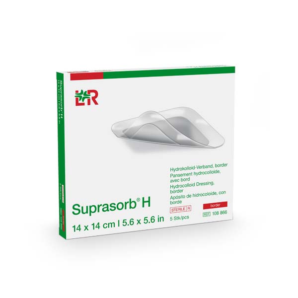 Suprasorb H Hydrokolloid Verband Border - Heilungsfördernd, Kontaminationsschutz, 5 Stück