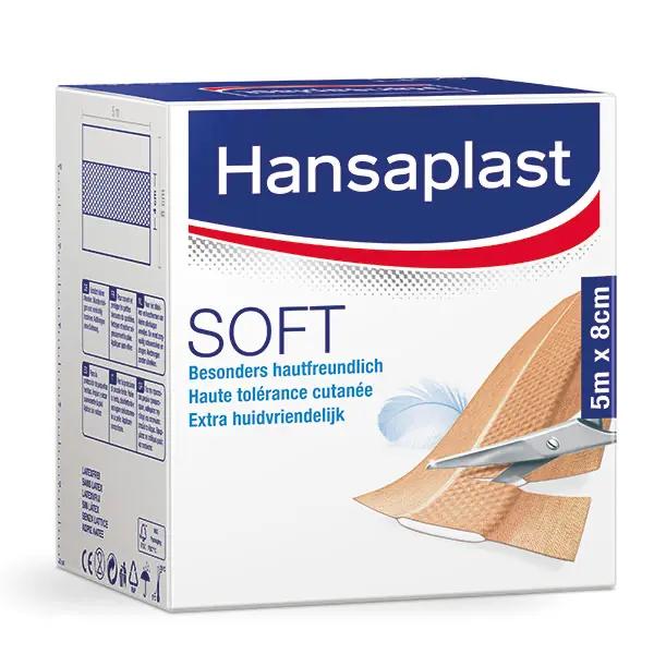 Hansaplast Soft - Pflaster zur Versorgung von Schürf- und Schnittwunden, zuschneidbar