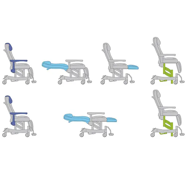 Comfort Ruhesessel Vario Oleo GD - Synchrone Verstellung von Rückenlehne und Beinplatte