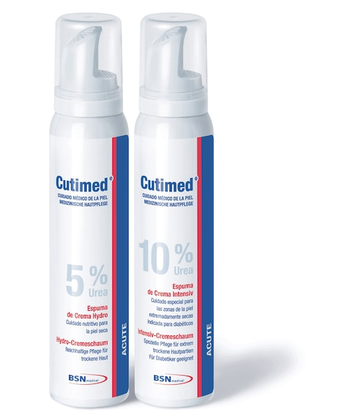 CUTIMED Acute Intensiv Cremeschaum mit Urea - Medizinische Hautpflege, 125 ml